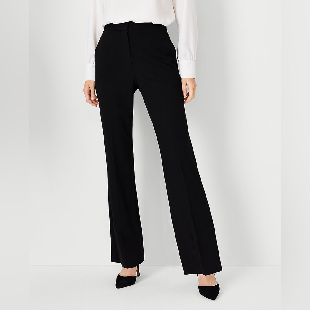 Ann Taylor trouser pant in seasonless stretch Navy
